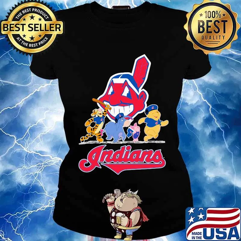 The mini adventures of winnie the pooh cleveland indians s Ladies tee