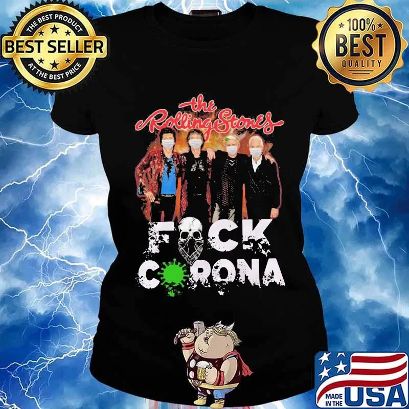 The rolling stones mask fuck coronavirus s Ladies tee