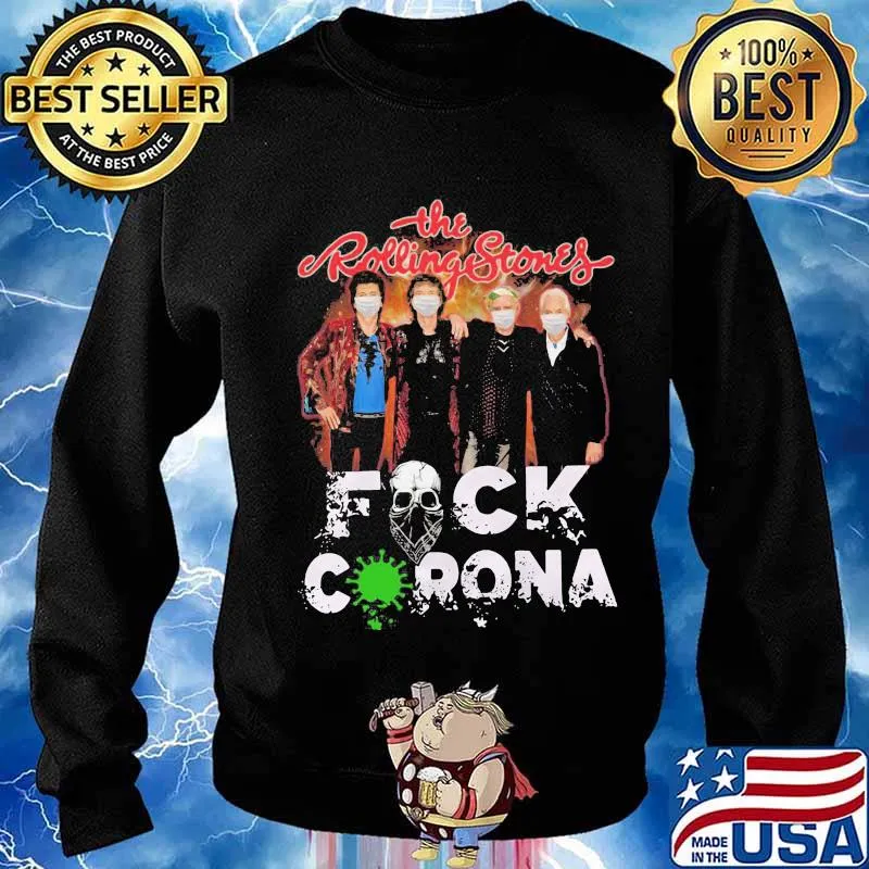 The rolling stones mask fuck coronavirus s Sweater