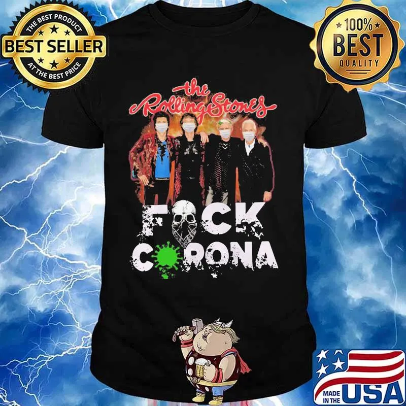 The rolling stones mask fuck coronavirus shirt
