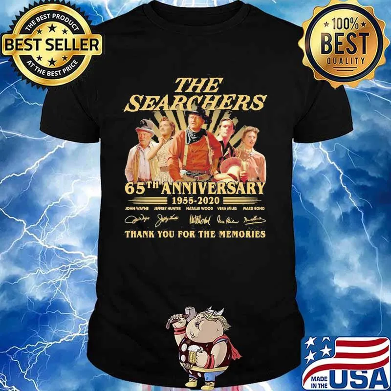 The searchers 65th anniversary 1955 2021 thank you for the memories signatures light shirt
