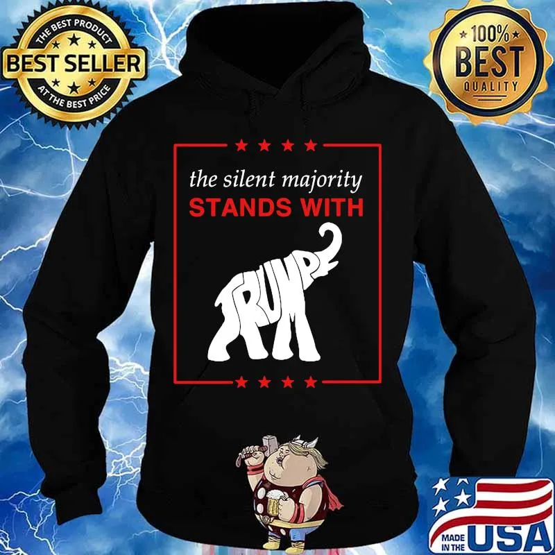 The Silent Majority Stands With Trump Elephant Shirt Hoodie