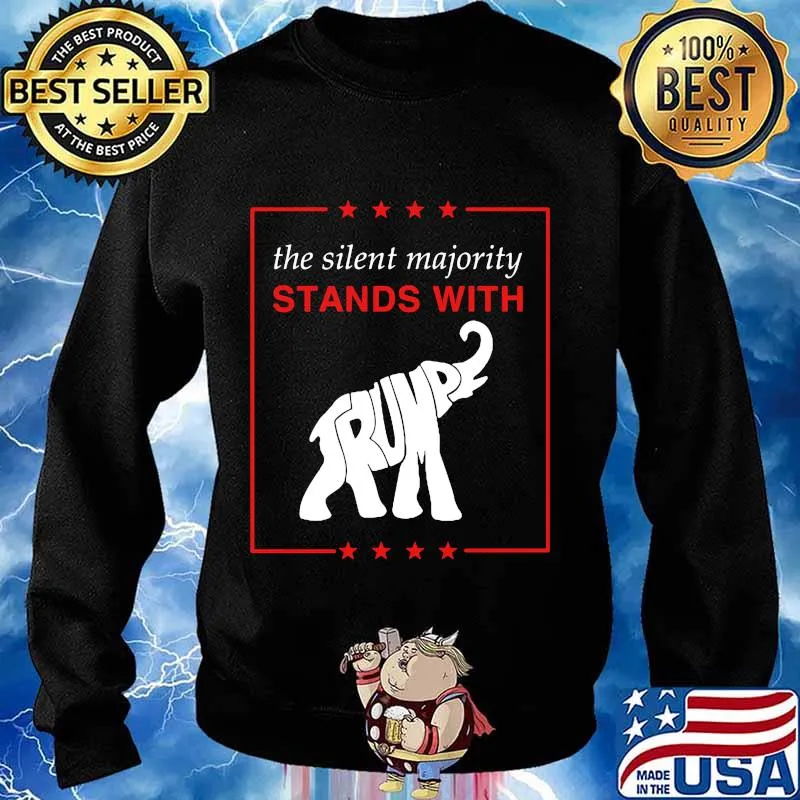 The Silent Majority Stands With Trump Elephant Shirt Sweater