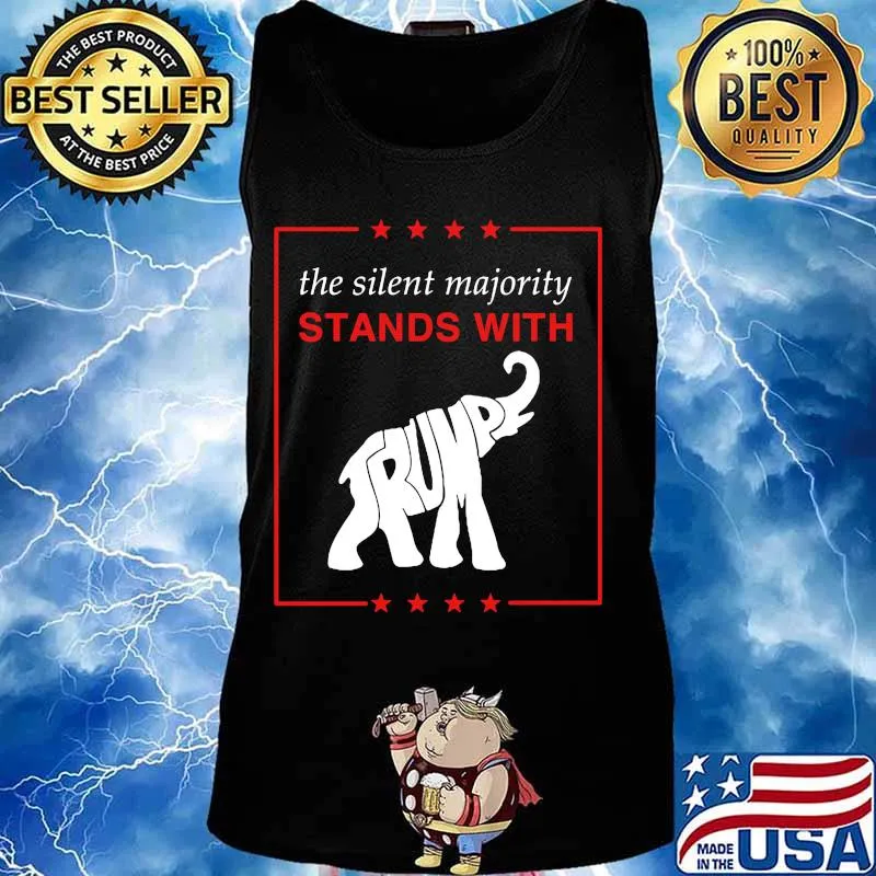 The Silent Majority Stands With Trump Elephant Shirt Tank top