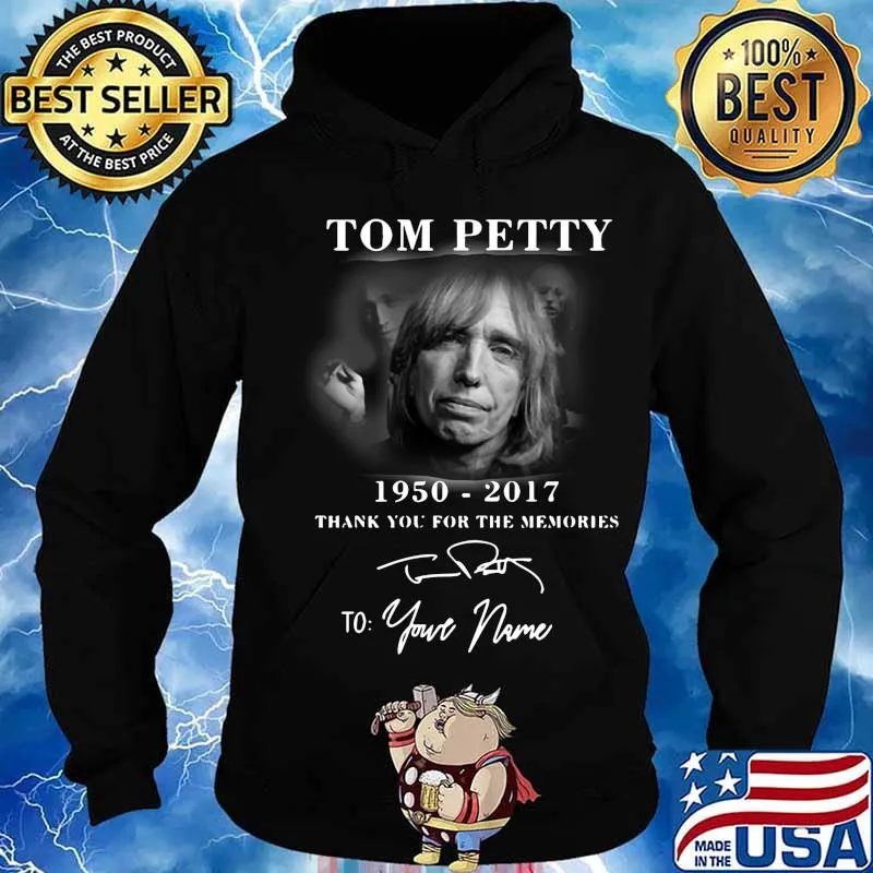 Tom petty 1950 2017 thank you for the memories to your name signature s Hoodie