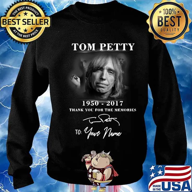 Tom petty 1950 2017 thank you for the memories to your name signature s Sweater