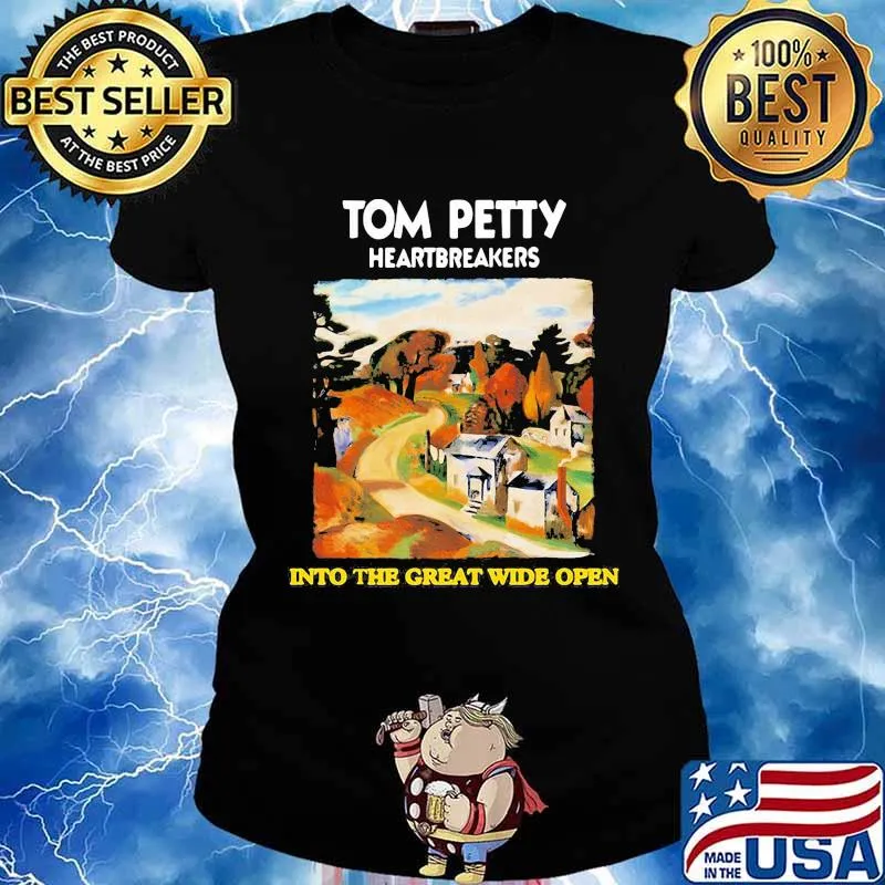 Tom petty and the heartbreakers into the great wide open s Ladies tee