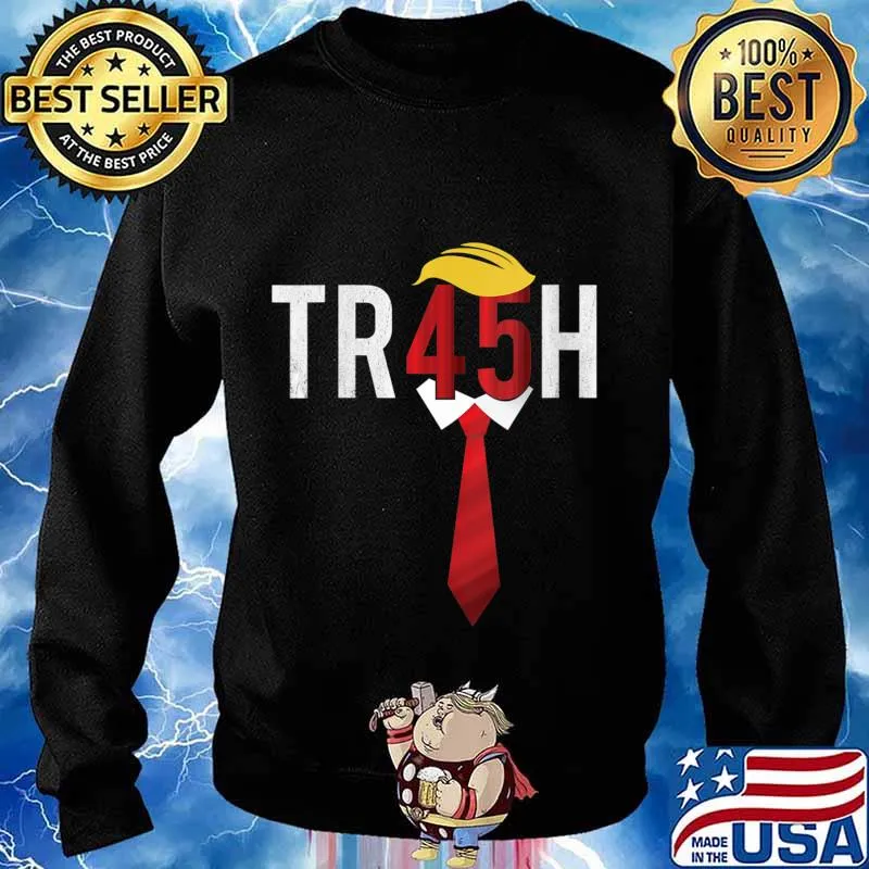TR45H Vintage Trash 45 Anti Trump 8645 Shirt Sweater