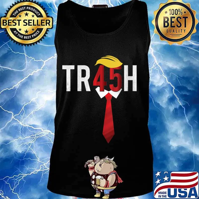 TR45H Vintage Trash 45 Anti Trump 8645 Shirt Tank top