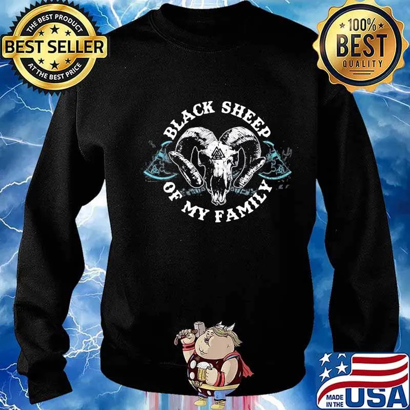 Triangle symbol black sheep of my family s Sweater