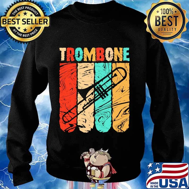 Trombone vintage retro classic s Sweater