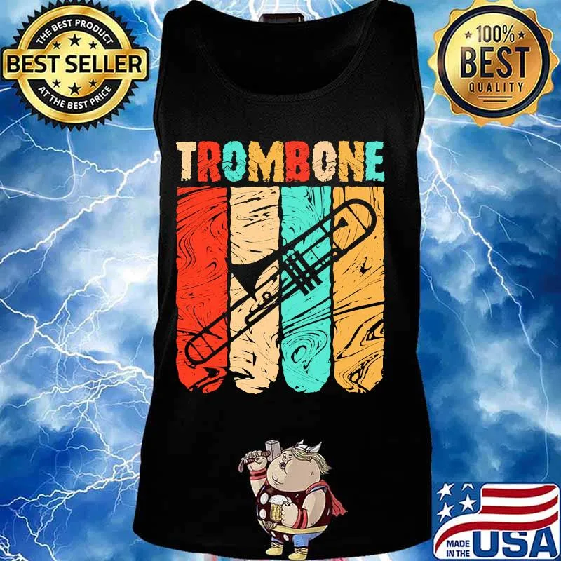 Trombone vintage retro classic s Tank top