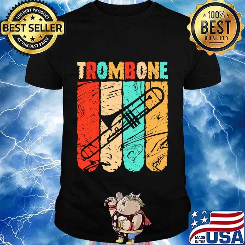 Trombone vintage retro classic shirt