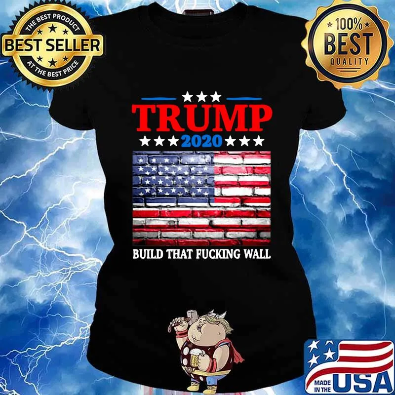 Trump 2020 american flag independence day s Ladies tee