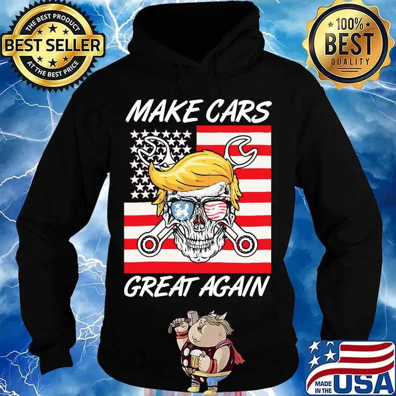 Trump skull glasses make cars great again s Hoodie