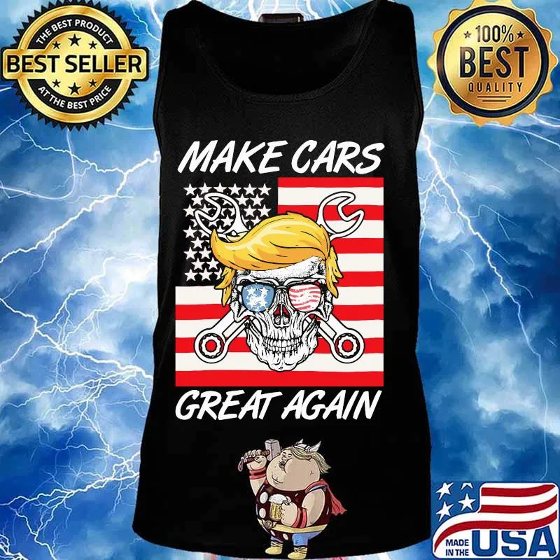 Trump skull glasses make cars great again s Tank top