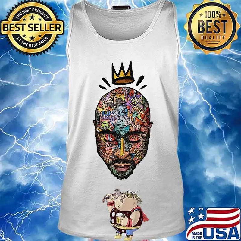 Tupac shakur thug life king art s Tank top