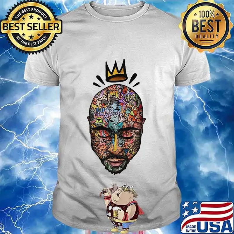 Tupac shakur thug life king art shirt