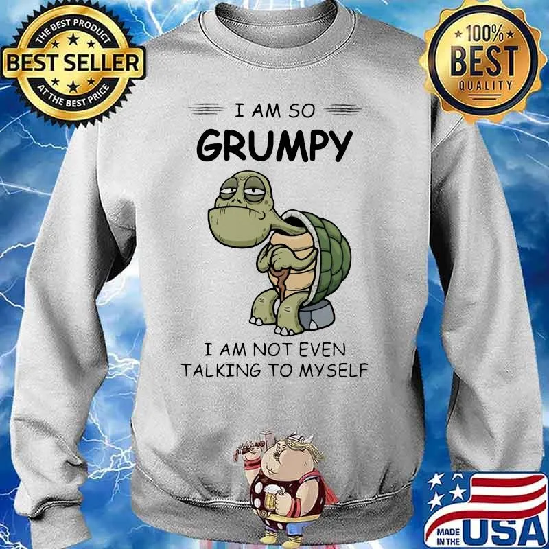 Turtles i am so grumpy i am not even talking to myself s Sweater