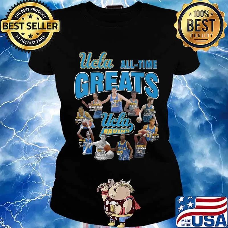 Ucla bruins all time great signatures s Ladies tee