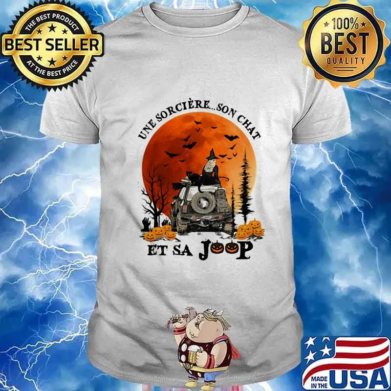 Une Sorciere Son Chat Et Sa Joop Halloween shirt