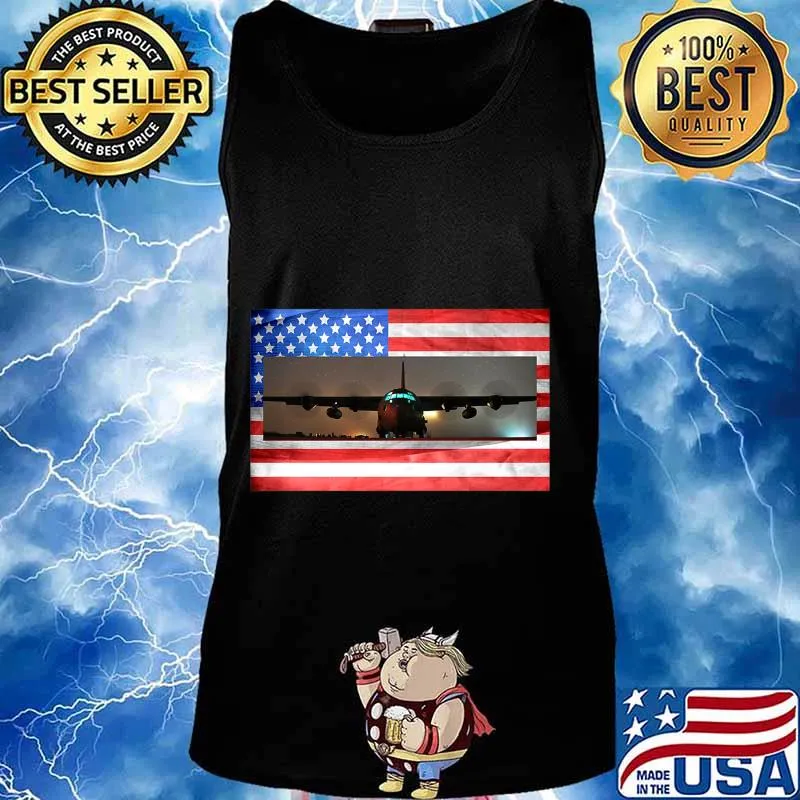 US Military Transport Airplane Premium T-Shirt Tank top