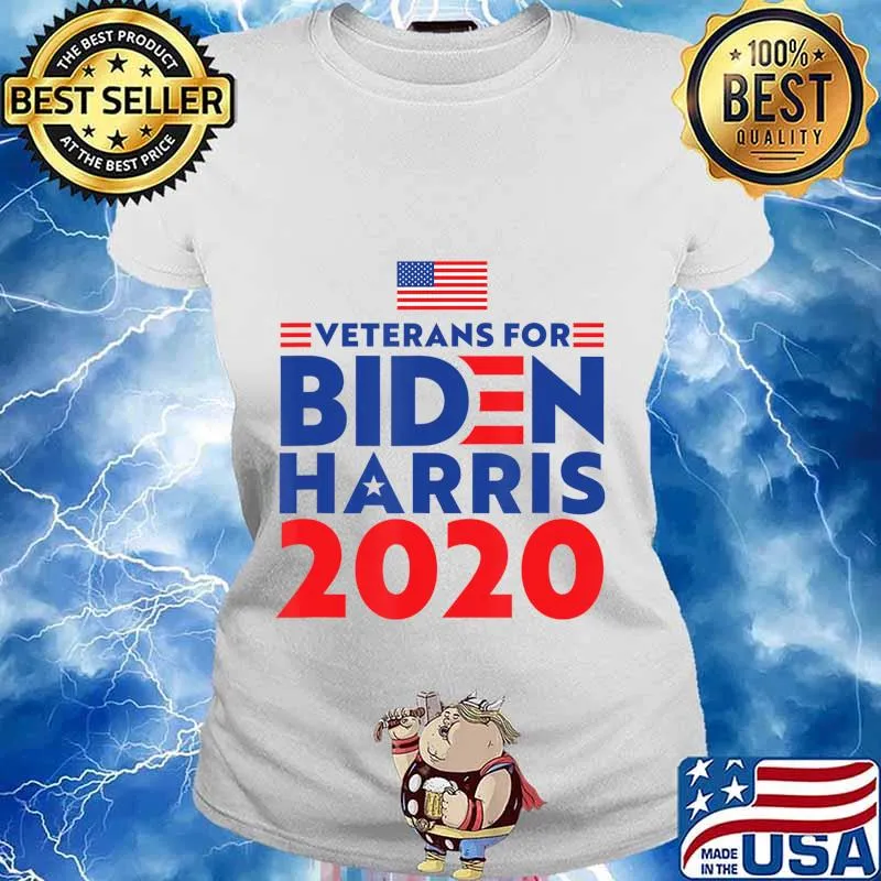 Veterans Elect Joe Biden President and Kamala Harris VP 2020 T-Shirt Ladies tee