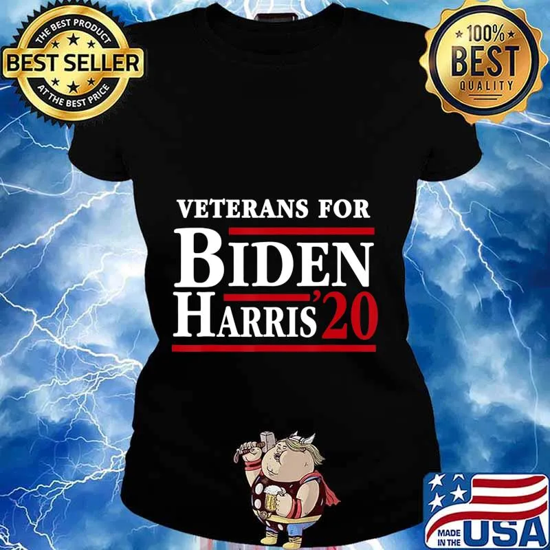 Veterans For Joe Biden Kamala Harris 2020 Election T-Shirt Ladies tee