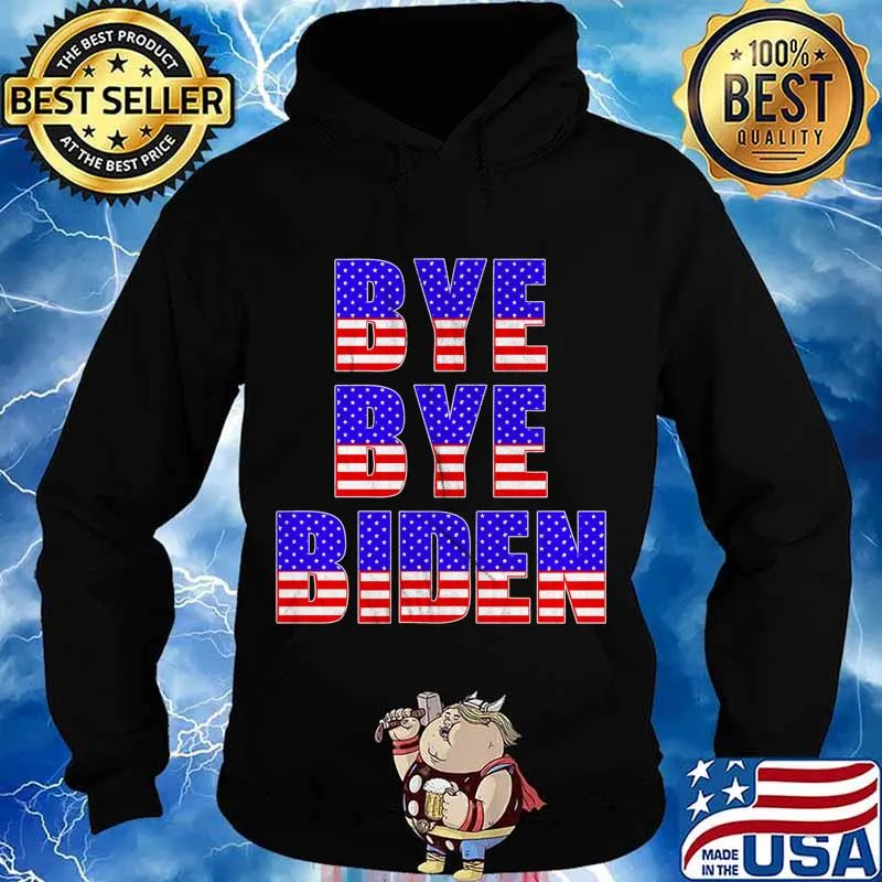 Vintage American Flag Trump for President 2020 BYE BYE BIDEN Shirt Hoodie