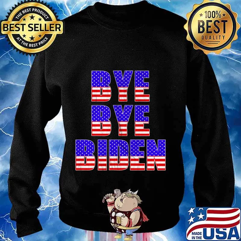 Vintage American Flag Trump for President 2020 BYE BYE BIDEN Shirt Sweater
