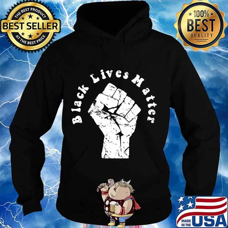 Vintage Distressed Black Lives Matter Design Premium T-Shirt Hoodie