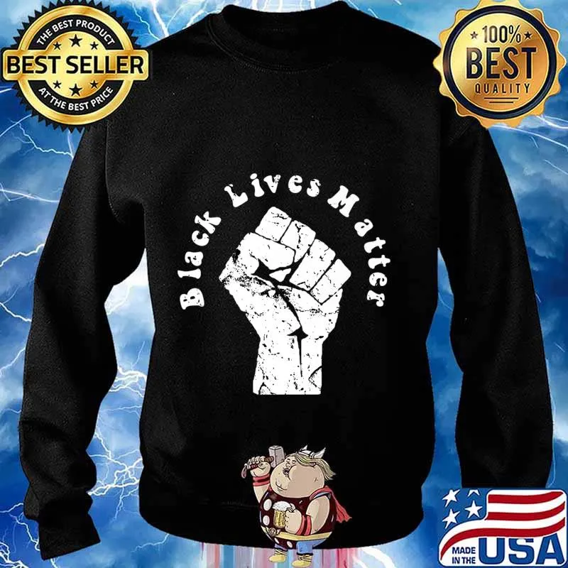 Vintage Distressed Black Lives Matter Design Premium T-Shirt Sweater