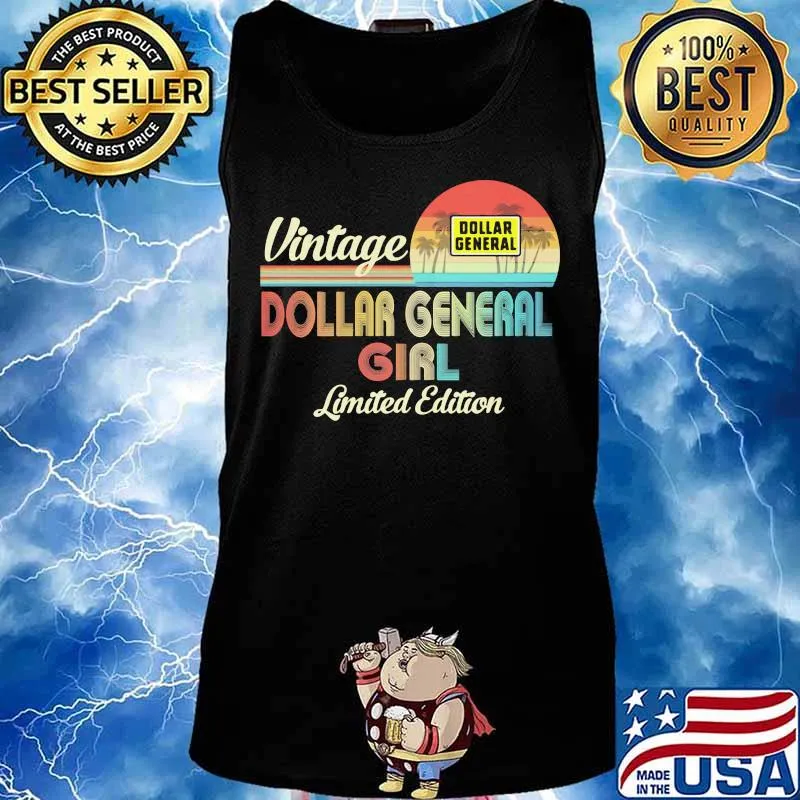 Vintage dollar general girl limited edition s Tank top