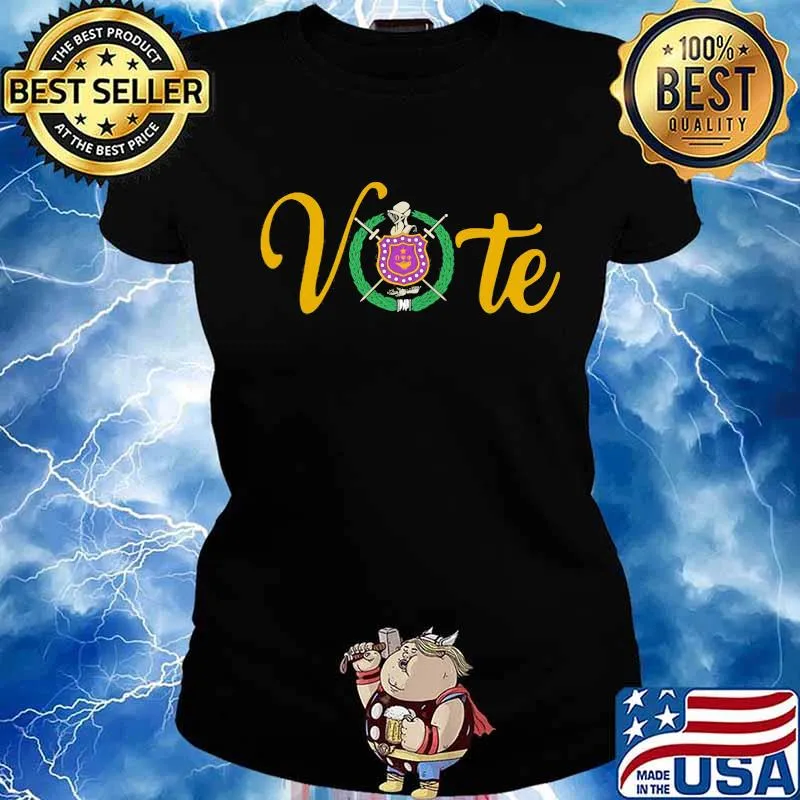 Vote omega psi phi shield s Ladies tee