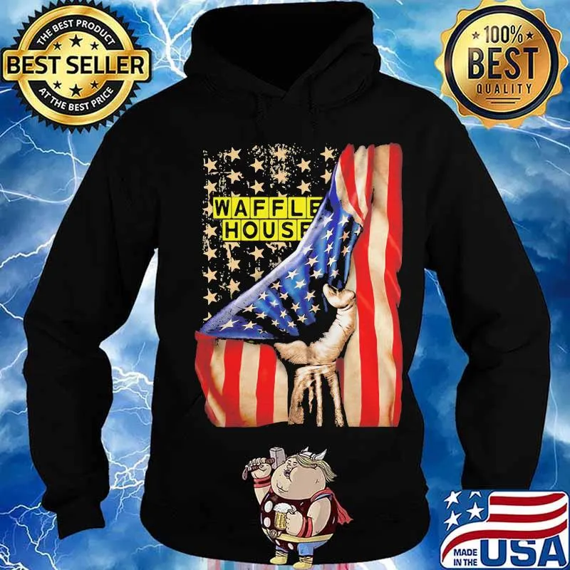 Waffle house american flag independence s Hoodie