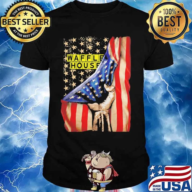 Waffle house american flag independence shirt