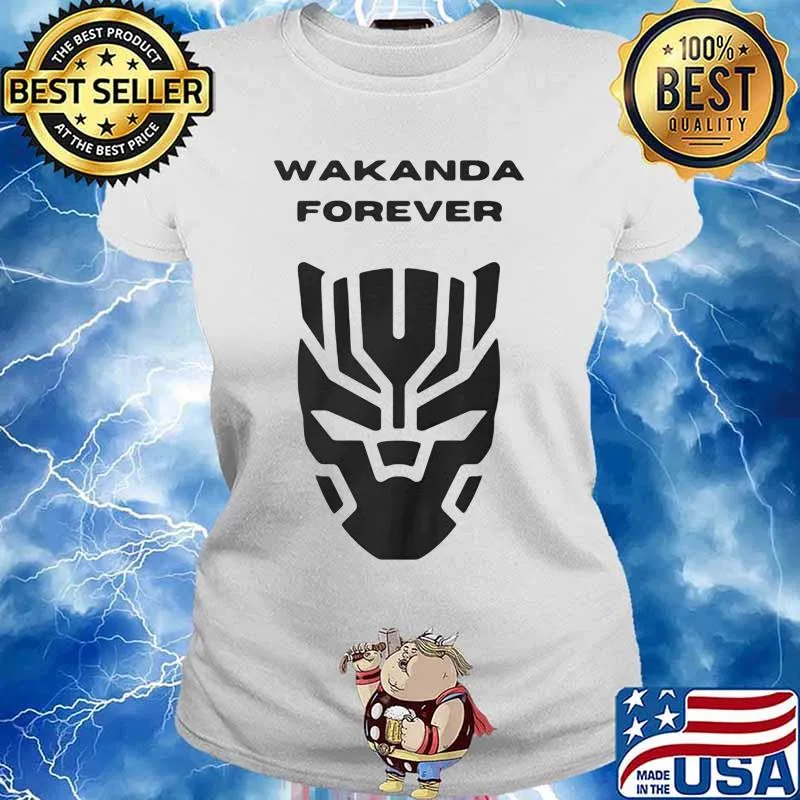 Wakanda forever black panther chadwick rip dead s Ladies tee