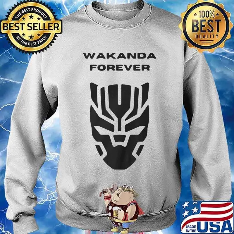 Wakanda forever black panther chadwick rip dead s Sweater