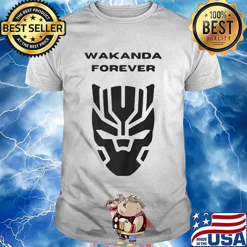 Wakanda forever black panther chadwick rip dead shirt