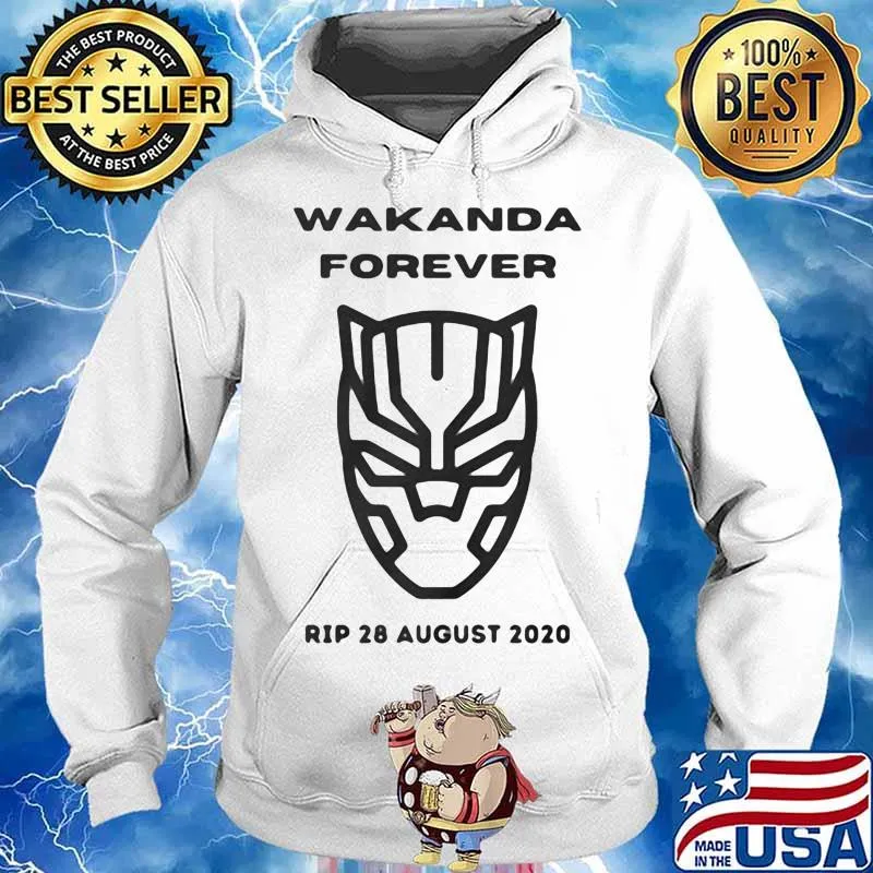 Wakanda forever black panther rip chadwick 28 august 2020 s Hoodie