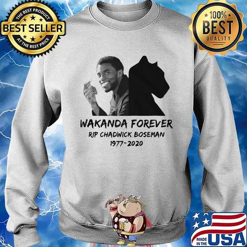 Wakanda forever rip chadwick black panther actor 1977 2020 s Sweater
