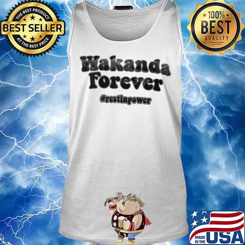 Wakanda forever rip chadwick black panther rest in power s Tank top