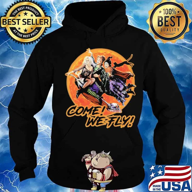 Witch Come we fly sunset s Hoodie