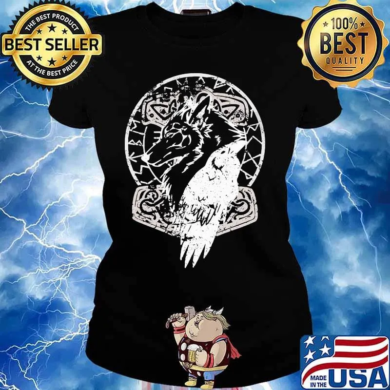 Wolf bird night black s Ladies tee