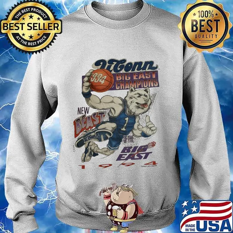 Wolf litton big east champions new beast of the big east 1994 s Sweater