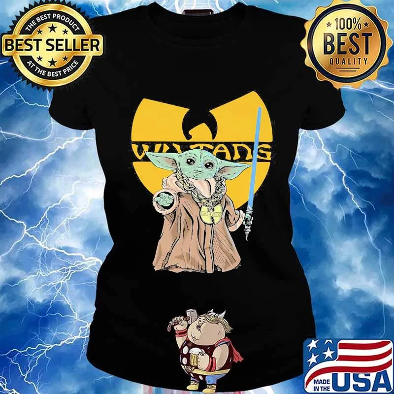 Wu tang clan hip hop band and baby yoda s Ladies tee