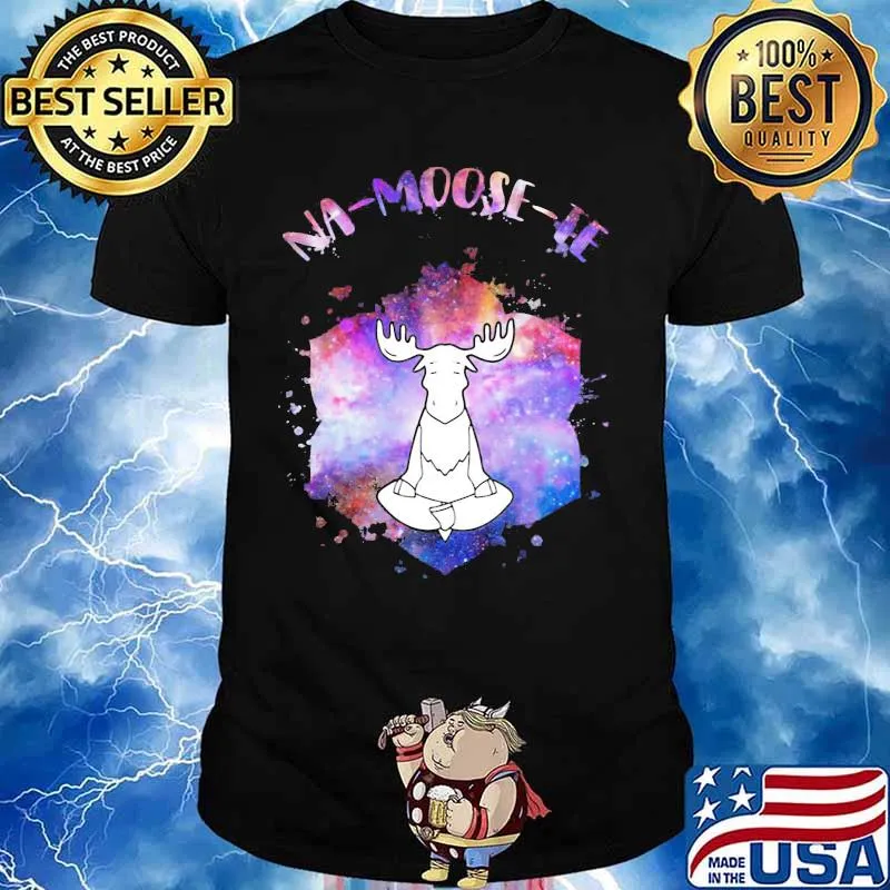 Yoga deer na moose te shirt