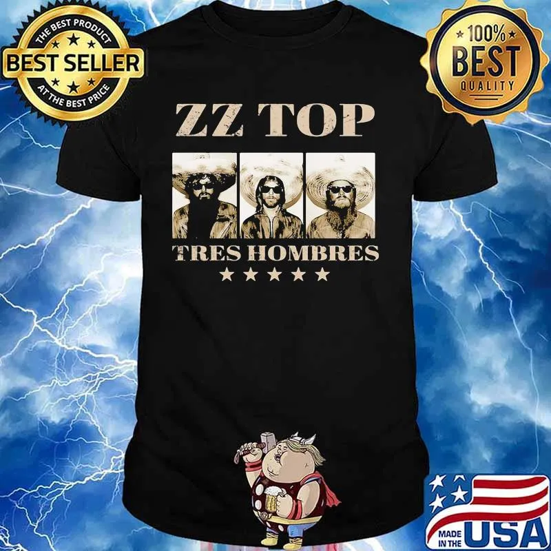 Zz top band tres hombres album shirt