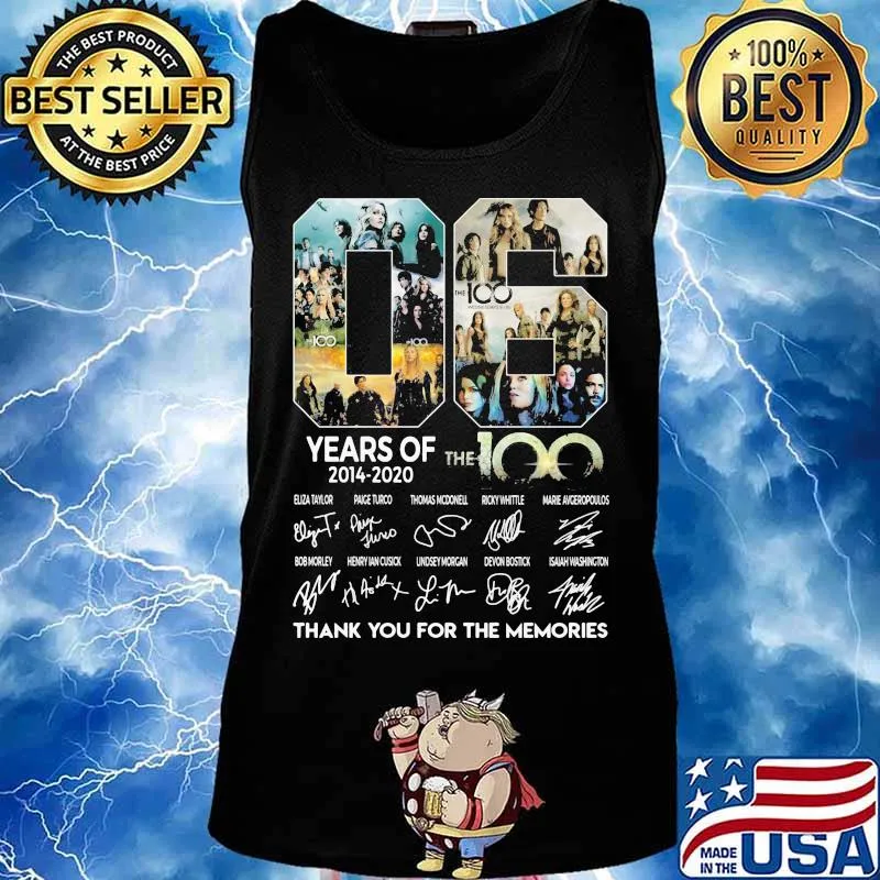 06 years of 2014 2020 the 100 thank for the memories signatures s Tank top