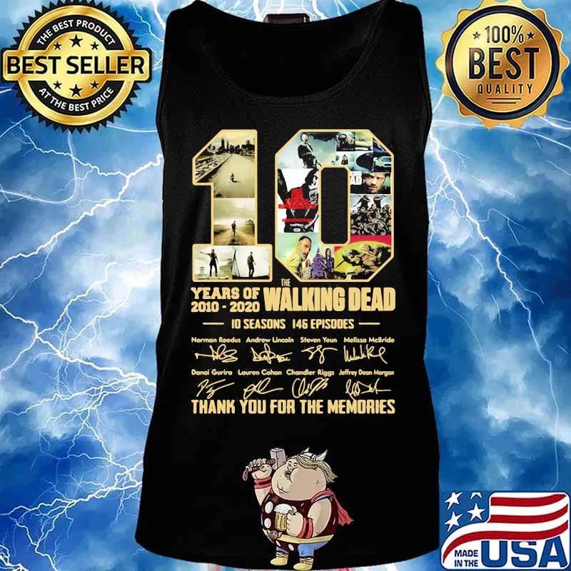 10 years of 2010 2020 the walking dead 10 seasons 146 episodes thank for the memories signatures s Tank top